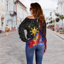 Philippines Filipinos Off Shoulder Sweatshirt Filipinos Sun Grunge Background Style