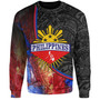 Philippines Filipinos Sweatshirt Filipinos Sun Grunge Background Style