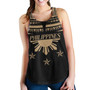 Philippines Filipinos Women Tank Filipinos Sun Tribal Tattoo Gold Color Style