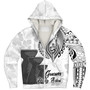 Guam Sherpa Hoodie Hafa Adai Guam Seal Half Sleeve Tattoo