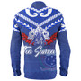 Samoa Custom Personalised Long Sleeve Shirt Toa Samoa Tribal Pattern