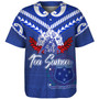 Samoa Baseball Shirt Toa Samoa Tribal Pattern
