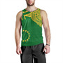 Cook Islands Tank Top Tribal Flag With Coat Of Arms