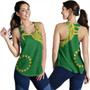 Cook Islands Women Tank Tribal Flag With Coat Of Arms