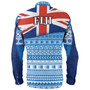 Fiji Long Sleeve Shirt Tapa Fijian Seamless Pattern