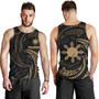 Philippines Filipinos Tank Top Gold Tribal Wave