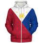 Philippines Filipinos Sherpa Hoodie Flag Style