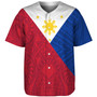 Philippines Filipinos Baseball Shirt Flag Style