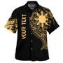 Philippines Filipinos Custom Personalised Hawaiian Shirt Tatau Gold Pattern