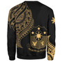 Philippines Filipinos Custom Personalised Sweatshirt Tatau Gold Pattern