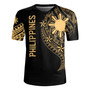 Philippines Filipinos Custom Personalised Rugby Jersey Tatau Gold Pattern