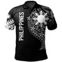 Philippines Filipinos Custom Personalised Polo Shirt Tatau White Pattern