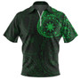 Philippines Filipinos Polynesian Tattoo Style Zip Polo Shirt