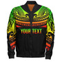 Polynesian Custom Personalised Bomber Jacket Polynesian Tattoo Style