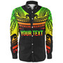 Polynesian Custom Personalised Long Sleeve Shirt Polynesian Tattoo Style