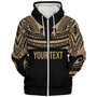 Polynesian Custom Personalised Sherpa Hoodie Polynesian Tattoo Style