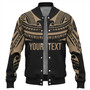 Polynesian Custom Personalised Baseball Jacket Polynesian Tattoo Style