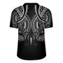 Hawaii Custom Personalised Rugby Jersey Black Polynesian Tribal Tatau Design