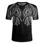 Hawaii Custom Personalised Rugby Jersey Black Polynesian Tribal Tatau Design