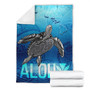 Hawaii Premium Blanket Aloha Turtle Ocean Style