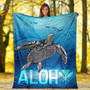 Hawaii Premium Blanket Aloha Turtle Ocean Style