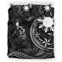 Philippines Filipinos Bedding Set Philippines Sun Tribal Patterns Tropical Flowers Curve Style