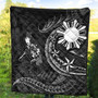 Philippines Filipinos Premium Quilt Philippines Sun Tribal Patterns Tropical Flowers Curve Style