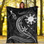 Philippines Filipinos Premium Blanket Philippines Sun Tribal Patterns Tropical Flowers Curve Style
