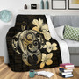 Hawaii Premium Blanket Hibiscus Plumeria Mix Polynesian Turtle