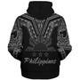 Philippines Filipinos Custom Personalised Sherpa Hoodie Filipinos Sun Tatau Tribal Patterns