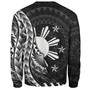 Philippines Filipinos Custom Personalised Sweatshirt Filipinos Sun Tribal Patterns Style