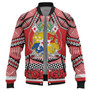 Tonga Baseball Jacket  Tonga Kingdom Tongan Ngatu Style