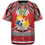 Tonga Baseball Shirt  Tonga Kingdom Tongan Ngatu Style