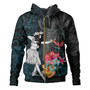 Hawaii Hoodie King Kamehameha With Hawaiian Girls Tropical Flowers