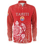 Tahiti Long Sleeve Shirt Tahitian Tribal Tattoos Style