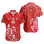 Tahiti Short Sleeve Shirt Tahitian Tribal Tattoos Style