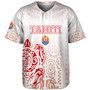 Tahiti Baseball Shirt Tahitian Tribal Tattoos Style