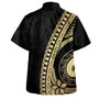 Guam Hawaiian Shirt Tribal Pattern Golden