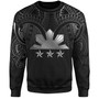 Philippines Filipinos Custom Personalised Sweatshirt Black Sun And Stars Tribal Tatau Design