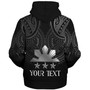 Philippines Filipinos Custom Personalised Sherpa Hoodie Black Sun And Stars Tribal Tatau Design