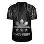 Philippines Filipinos Custom Personalised Rugby Jersey Black Sun And Stars Tribal Tatau Design