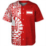 Tahiti Baseball Shirt Pattern Tribal