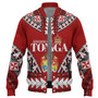 Tonga Baseball Jacket Kingdom Of Tonga Tribal Patterns