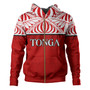 Tonga Custom Personalised Hoodie Coat Of Arms Ngatu Patterns Design