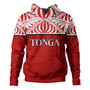 Tonga Custom Personalised Hoodie Coat Of Arms Ngatu Patterns Design