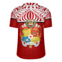 Tonga Custom Personalised Rugby Jersey Coat Of Arms Ngatu Patterns Design