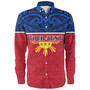 Philippines Filipinos Custom Personalised Long Sleeve Shirt Coat Of Arms Tribal Patterns Style