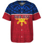 Philippines Filipinos Custom Personalised Baseball Shirt Coat Of Arms Tribal Patterns Style