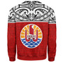 Tahiti Custom Personalised Sweatshirt Coat Of Arms Polynesia Patterns Style