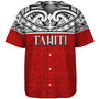 Tahiti Custom Personalised Baseball Shirt Coat Of Arms Polynesia Patterns Style